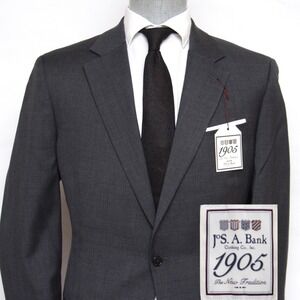 JOS A BANK Men's Wool Dark Grey Blazer Sport‎ Coat Jacket 44L D010022